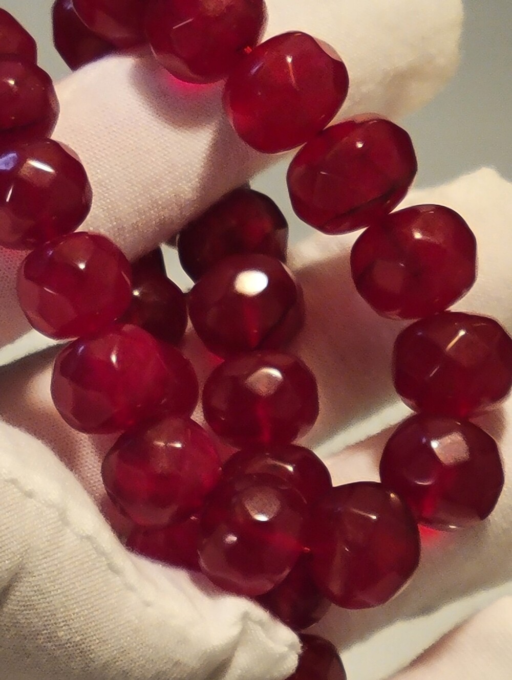 10pcs. Natural Ruby Beads 14x12mm Faceted Pre Drilled Beads